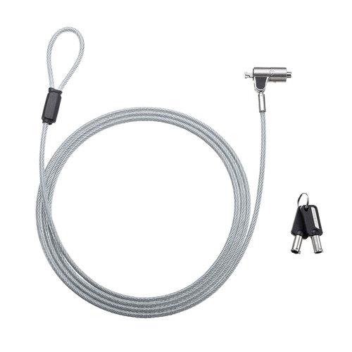 サンワサプライ SLE-38S nanoスロット対応セキュリティワイヤー･シリンダ錠