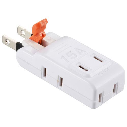 オーム電機(OHM) 00-2235 らく抜き マイクロタップ 4個口 上挿し1･横挿し3 HS-TM4B3-W