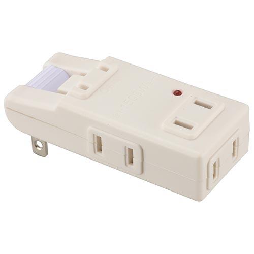 オーム電機(OHM) HS-AKS4PBT-W 白 雷に強いマイクロタップ 4個口 00-6969