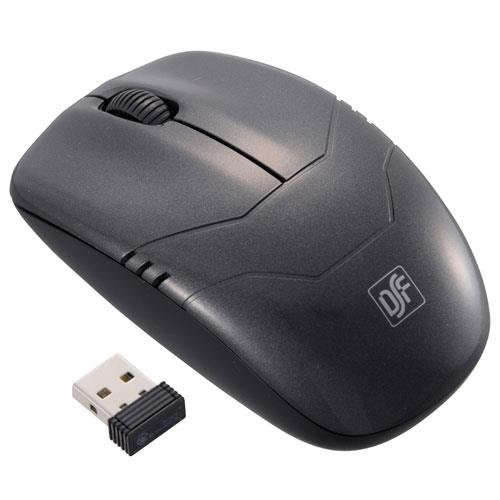 オーム電機(OHM) PC-SMWBM33 K ブラック USB BLUE LED ワイヤレスマウス 3ボタン Mサイズ