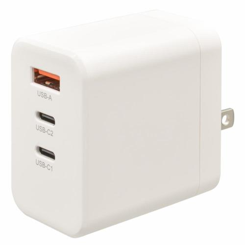 オーム電機(OHM) MAV-AP66W-W AudioComm AC充電器 PD/QC対応 Type-C/Type-A