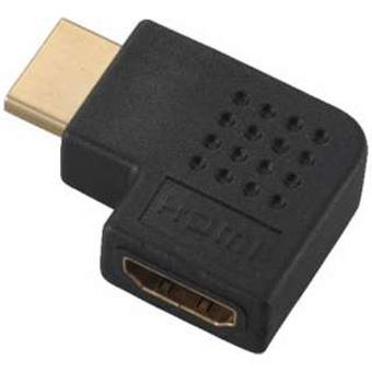 オーム電機(OHM) VIS-P0305(ブラック) HDMI変換プラグ L型縦型端子用VIS-P0305