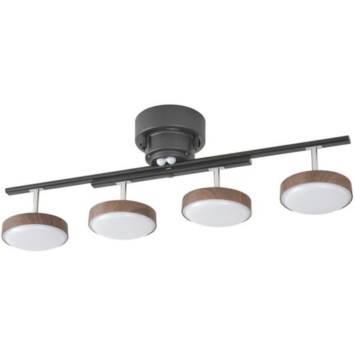 オーム電機(OHM) LT-YLS4RC-K ダークブラウン LED4灯シーリングライト 06-1648