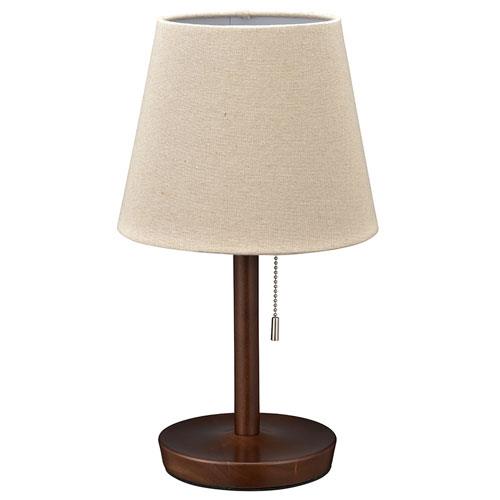 オーム電機(OHM) TT-YN26MAW-T(ブラウン) テーブルスタンド 木製 06-3810