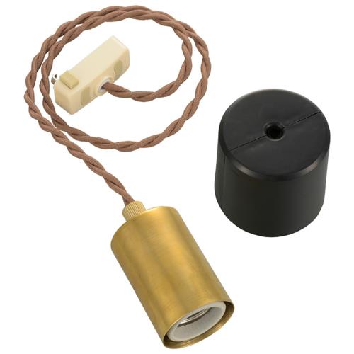 オーム電機(OHM) HS-LPS03 ペンダントソケットライト 真鍮TypeA