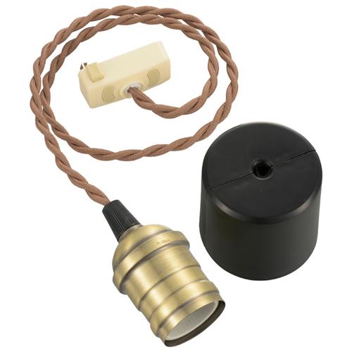 オーム電機(OHM) HS-LPS04 ペンダントソケットライト 真鍮TypeB