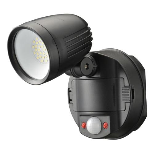 オーム電機(OHM) LS-B100Y1 monban 防犯センサーライト 1灯リチウム充電池式 1000ルーメン