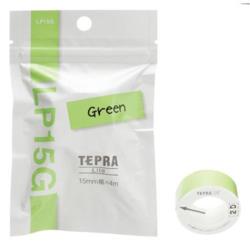 キングジム(KING JIM) LP15G テプラLite 黒文字/グリーン 幅:15mm