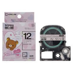 キングジム(KING JIM) テプラPRO リラックマラベル ハート＆バス(ピンク) 黒文字 12mm SGR12FP