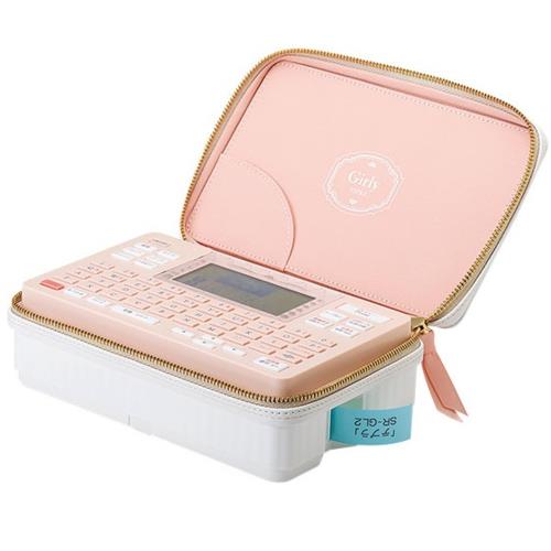 【長期保証付】キングジム(KING JIM) SR-GL2(コーラルピンク) ラベルライター テプラPRO