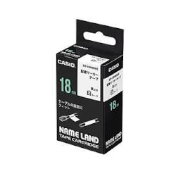 CASIO(カシオ) XR-18HMWE ネームランド 配線マーカーテープ 18mm