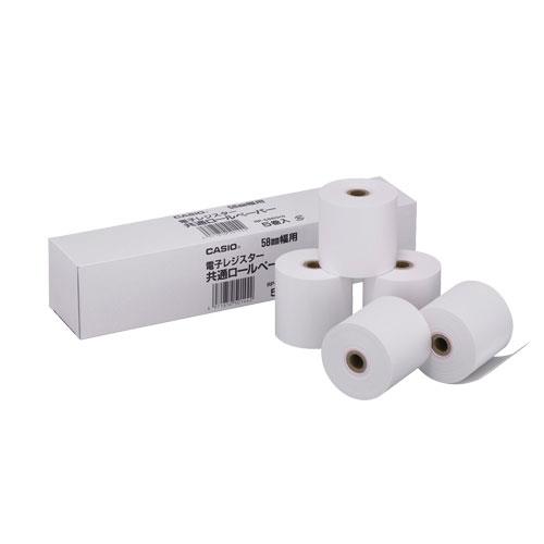 CASIO(カシオ) RP-5860X5 レジスター用ロールペーパー 5個入