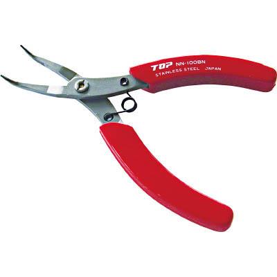 トップ工業 NN-100BN ニードルノーズベントプライヤ ステンレス製 ギザ付 100mm