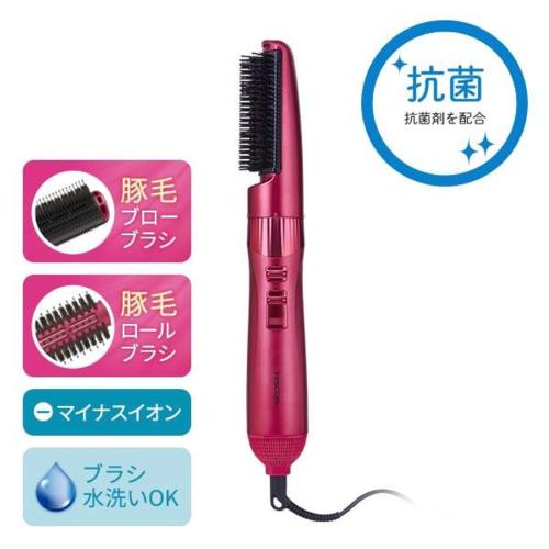 テスコム(TESCOM) TC530A-P ピンク ione イオネ カーリングヘアードライヤー ブロー/ロールブラシ付属