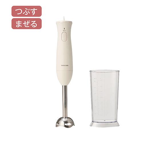 テスコム(TESCOM) TBL10A-W ホワイト ハンドブレンダー 1台2役 Pure Natura