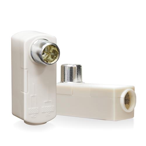 DXアンテナ FL45CS2(B) DXアンテナ テレビコンセントプラグ(4C、5C用) 2個入 ホワイト