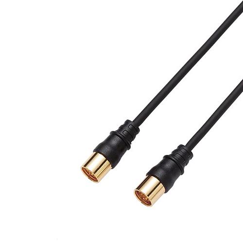 DXアンテナ 2JW1SSSB B DXアンテナ テレビ接続ケーブル 1m ブラック