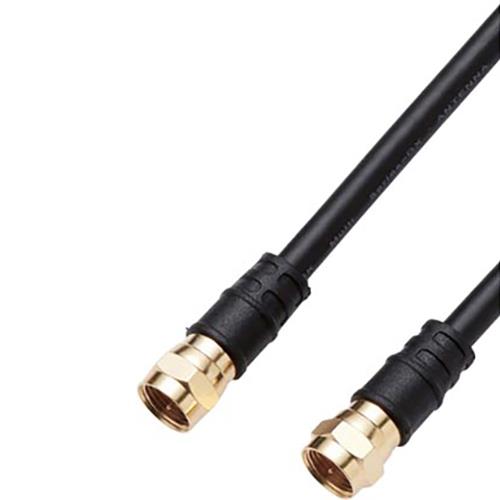 DXアンテナ 4JW3FFSB B DXアンテナ テレビ接続ケーブル 3m ブラック