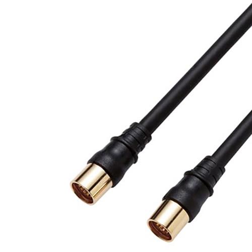 DXアンテナ 4JW2SSSB(B) アンテナケーブル 4C(ストレート形ーストレート形) 2m ブラック