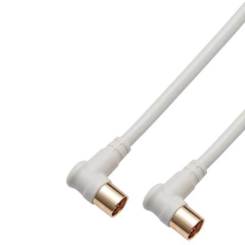 DXアンテナ 4JW5LLS B DXアンテナ テレビ接続ケーブル 5m ホワイト