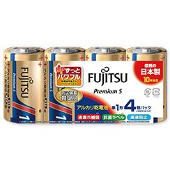 富士通(FUJITSU) LR20PS(4S) プレミアムS アルカリ乾電池 単1形 4個パック