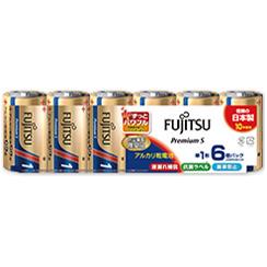 富士通(FUJITSU) LR20PS(6S) プレミアムS アルカリ乾電池 単1形 6個パック