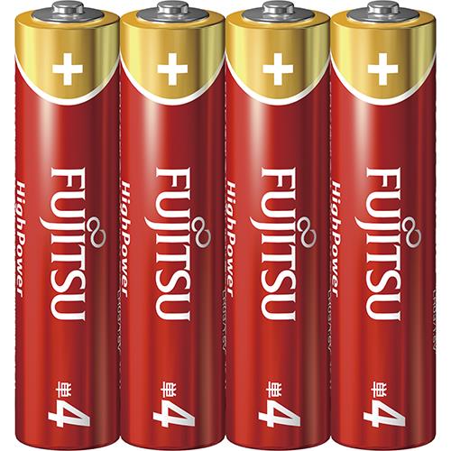 富士通(FUJITSU) LR03FH(4S) ハイパワー アルカリ乾電池 単4形 4本パック シュリンクパック