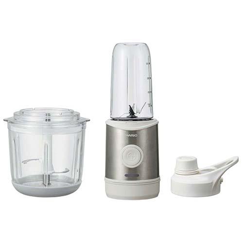 ハリオ(HARIO) ECB-1-W ホワイト コードレス 2WAY ブレンダー フードプロセッサー 400mL