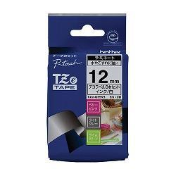 ブラザー(brother) TZe-Q35V3 ピータッチ おしゃれテープ 白文字/3色 つや消し 12mm 各色1個