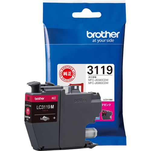 ブラザー(brother) LC3119M 純正 マゼンタ 大容量タイプ