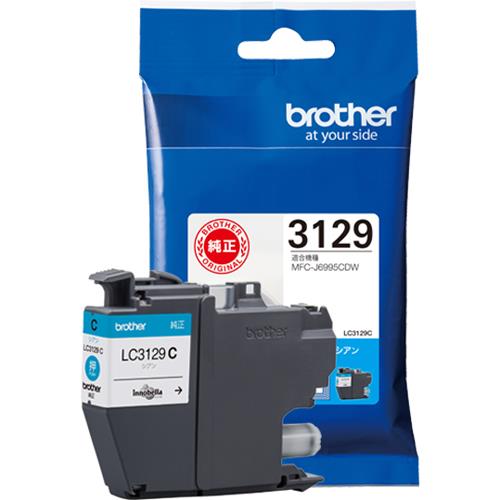 ブラザー(brother) LC3129C 純正 シアン
