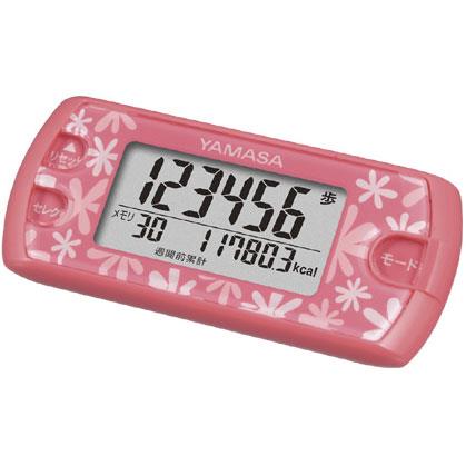 山佐(YAMASA) EX-500-P フローラルピンク 万歩計 ポケット万歩