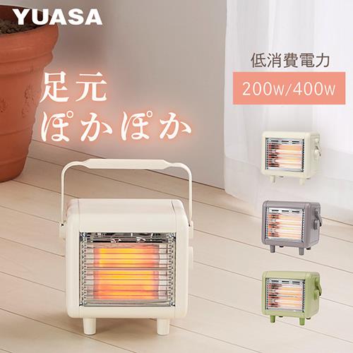 ユアサプライムス YKT-D400E IV アイボリー しかくい電気ストーブ