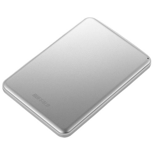バッファロー(BUFFALO) HD-PUS1.0U3-SVD シルバー アルミ素材 薄型 ポータブルHDD 1TB