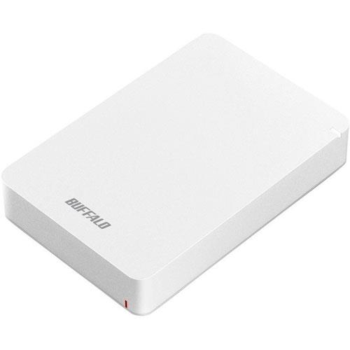 バッファロー(BUFFALO) HD-PGF4.0U3-GWHA ホワイト ポータブルHDD 4TB USB3.1 Gen1 /3.0/2.0接続 耐衝撃