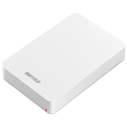 バッファロー(BUFFALO) HD-PGF5.0U3-GWHA ホワイト ポータブルHDD 5TB USB3.1 Gen1 /3.0/2.0接続 耐衝撃