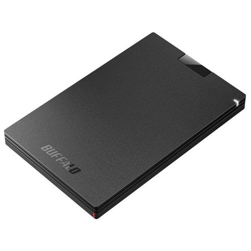 バッファロー(BUFFALO) SSD-PGC250U3-BC ブラック USB 3.2 Gen 1 対応 ポータブルSSD 250GB