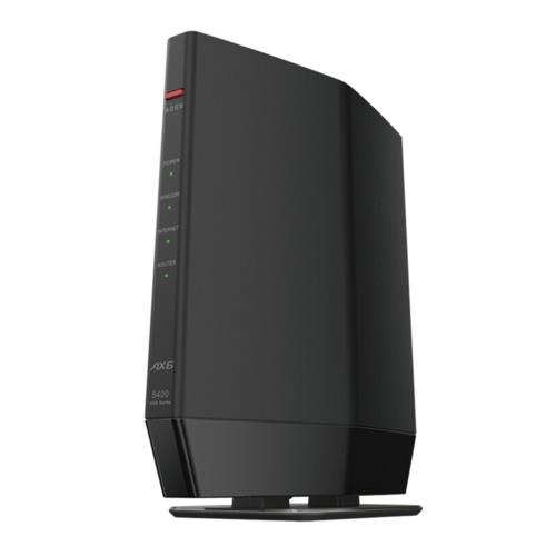 バッファロー(BUFFALO) WSR-5400AX6P-BK ブラック Wi-Fi 6 4803+573Mbps IPv6 OFDMA対応 Wi-Fiルーター AirStation