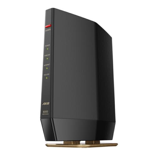 バッファロー(BUFFALO) WSR-6000AX8P-MB マットブラック Wi-Fi 6 4803+1147Mbps IPv6 OFDMA対応 Wi-Fiルーター AirStation