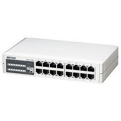 バッファロー(BUFFALO) LSW3-TX-16NP 10/100M 16ポート スイッチングHub 電源内蔵モデル