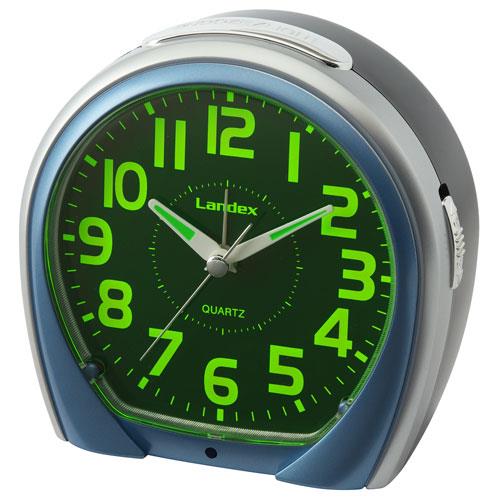 芳国産業 YT5268BU(ブルーシルバー) クォーツ目覚まし時計 エブリビュー