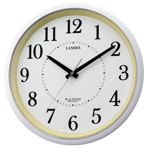 芳国産業 YW9164WH 白 電波掛け時計 ゴーランド