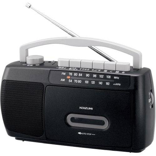 コイズミ(KOIZUMI) SAD-1717-K ブラック モノラルラジカセ