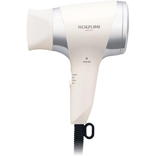 コイズミ(KOIZUMI) KHD-9740-W ﾎﾜｲﾄ マイナスイオンヘアドライヤー 軽量 ｺﾝﾊﾟｸﾄ 2段階風量切替/1200W