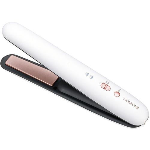 コイズミ(KOIZUMI) KHS-8640-W ホワイト USB充電式 コードレス ストレートアイロン 2段階温度調節
