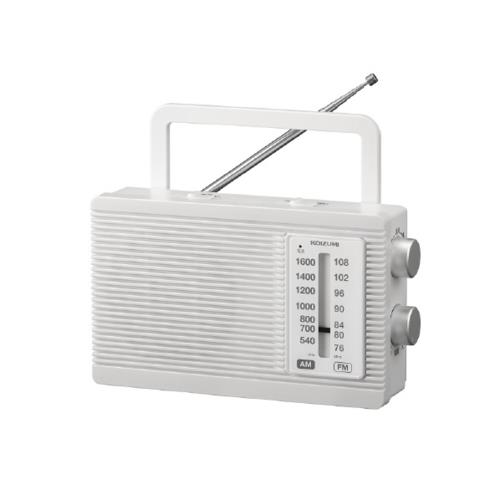 コイズミ(KOIZUMI) SAD‐7231/W ホワイト AM/FMラジオ ホームラジオ 電源AC/電池