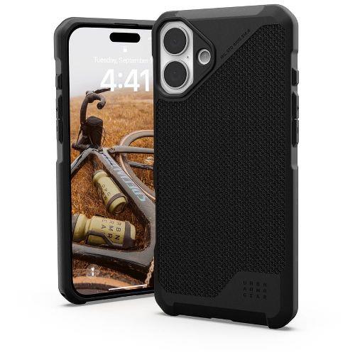UAG(ユーエージー) UAG-RIPH24LB-FLTM-KB ケブラーブラック iPhone 16 Plus用 ケース プリンストン METROPOLIS LT