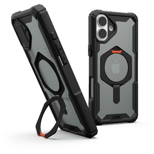 UAG(ユーエージー) UAG-RIPH24LB-TXM-B/O ブラック/オレンジ iPhone 16 Plus用 ケース プリンストン MAGSAFE対応 PLASMA XTE