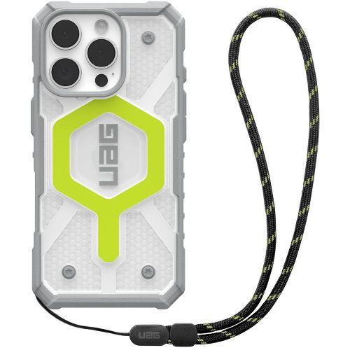 UAG(ユーエージー) UAG-RIPH24MA-MS-AN/L アクティブネオン iPhone 16 Pro用 ケース プリンストン MAGSAFE PATHFINDER CLEAR ランヤード