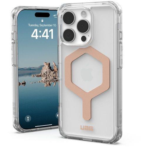 UAG(ユーエージー) UAG-RIPH24MA-YMS-I/R アイス/ローズゴールド iPhone 16 Pro用 ケース プリンストン MAGSAFE対応 PLYO